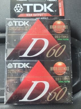 TDK D60 High Output Cassette Tape - Sealed
